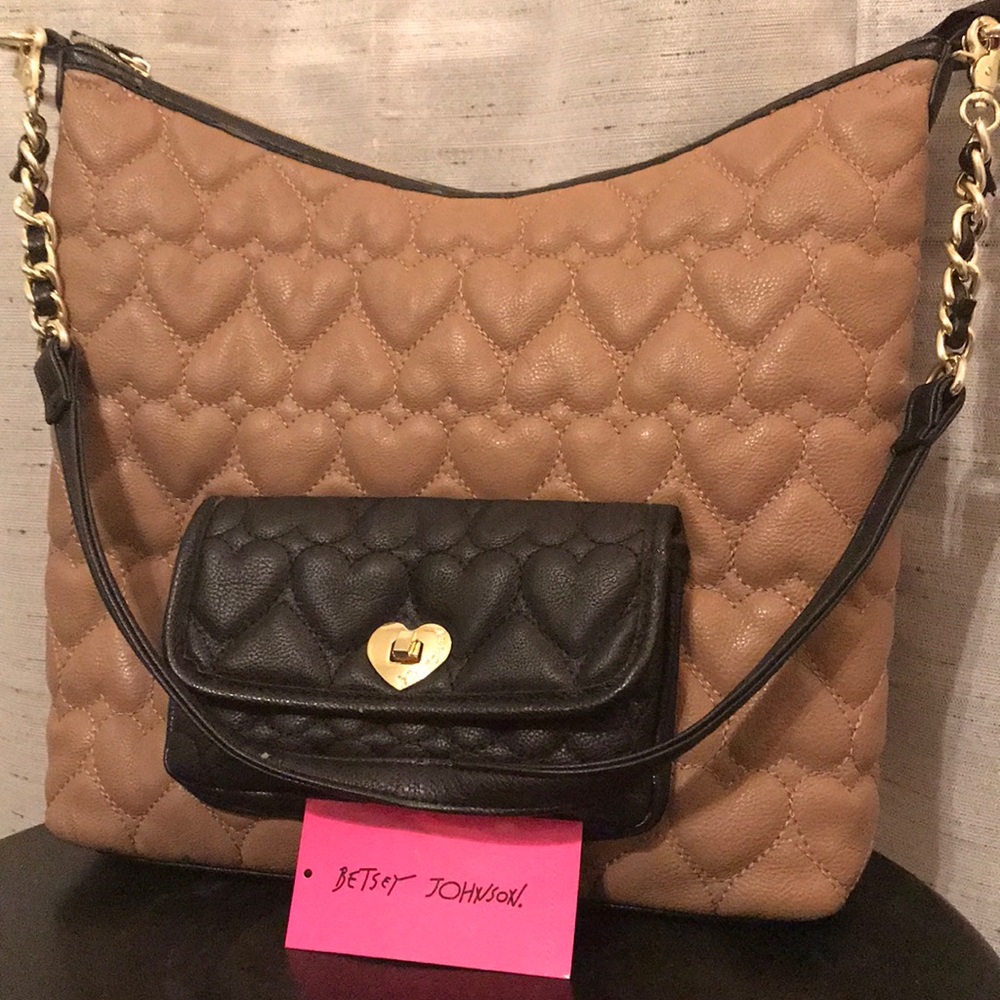 Betsy Johnson purse w/ removable strap.